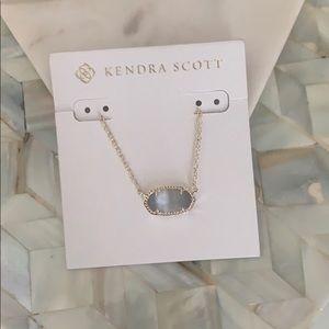 Kendra Scott Gold Elisa Necklace in Slate